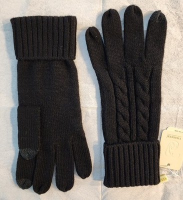 Super-Soft Pure Cashmere Gloves for Women Long Ribbed Cuffs & Touchscreen