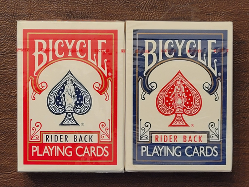 VINTAGE Bicycle Poker 808 Blue Seal Rider Back Playing Cards SEALED ...