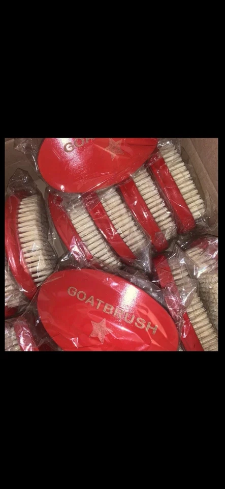 Conair Velvet Goat brush  Hairbrush Nylon Bristles  Soft-Touch Hand Red New  - Image 3 of 4