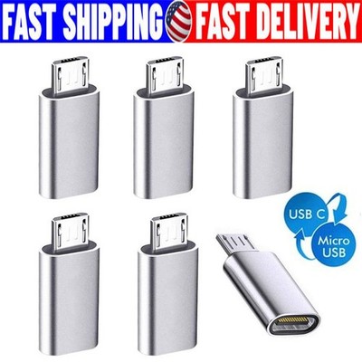 Type C Female to Micro USB Male Port Converter Charge Data Sync Adapter Lot