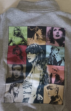 Taylor Swift Eras Your Sweatshirt, Quarter-Zip, Gray, Large, Never Worn