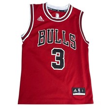Chicago Bulls Dwyane Wade 3 Jersey Adidas Size Small Red NBA Basketball Tank