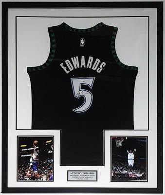 Anthony Edwards Autographed Nike Timberwolves Jersey JSA COA