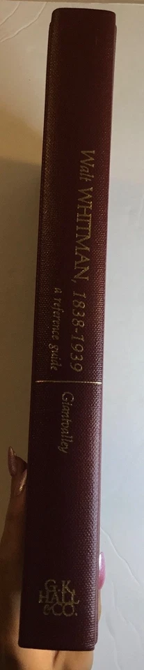 A Reference Guide to Literature Ser.: Walt Whitman, 1838-1939, 1981 - Image 2 of 4