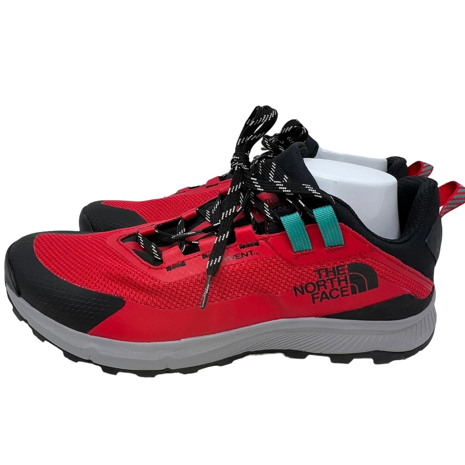 North Face Cragstone Red Black Men's Fabric Stretch Hiking Shoe Size 12 US NWOB