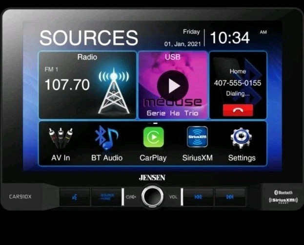 Jensen CAR910X Multimedia Receiver Refurbished  - Image 2 of 4