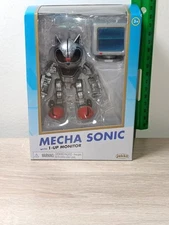 *FREE SHIP* 4" MECHA SONIC Sonic the Hedgehog Jakks GOLD Box Figure SEGA