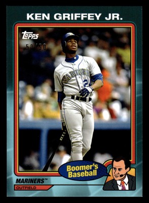 2024 Topps x Chris Berman: Boomer's Baseball Teal /50 #11 Ken Griffey Jr.