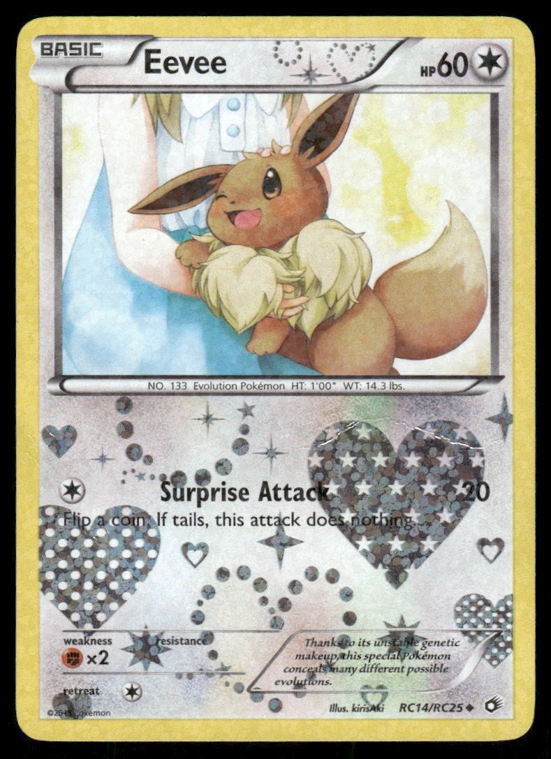 Pokemon Tcg Eevee #RC14 Pokemon Legendary Treasures MP