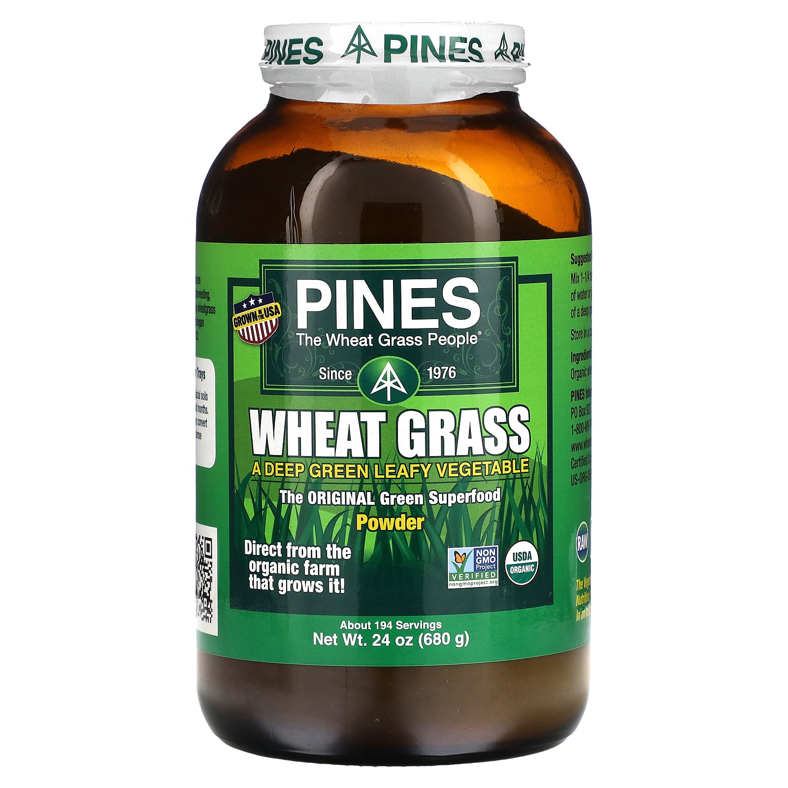 Pines International Pines Wheat Grass Powder 24  680   ,