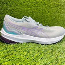 Asics GT-1000 11 Girls Size 5.5Y Gray Purple Athletic Running Shoes Sneakers