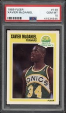 1989 Fleer Xavier McDaniel #148 PSA 10 GEM MT Seattle Supersonics 