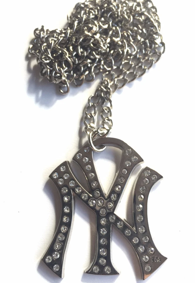 Lot of 10 New York Yankees Rhinestone Crystal Necklaces - MLB Licensed Wholesale - Image 3 of 4