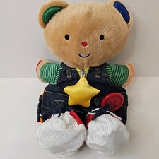 Melissa  Doug Multicolor Teddy Wear Plush Learn To Dress Educational Toy Doll