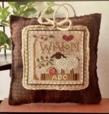 CHART PATTERN Wisdom Cross Stitch Sampler Pillow NEW Little House Needleworks