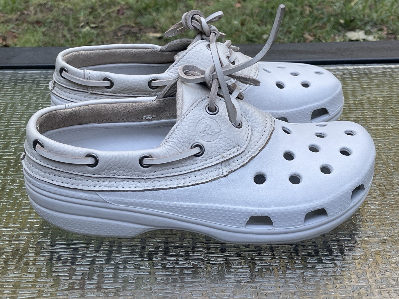 Crocs Islander Men’s 8 Womens 10 Pit Crew Sport Leath… - Gem