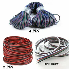 2 /4 /5 Pin For 3528/5050 LED Strip Light Extension Wire Cable Cord Connector
