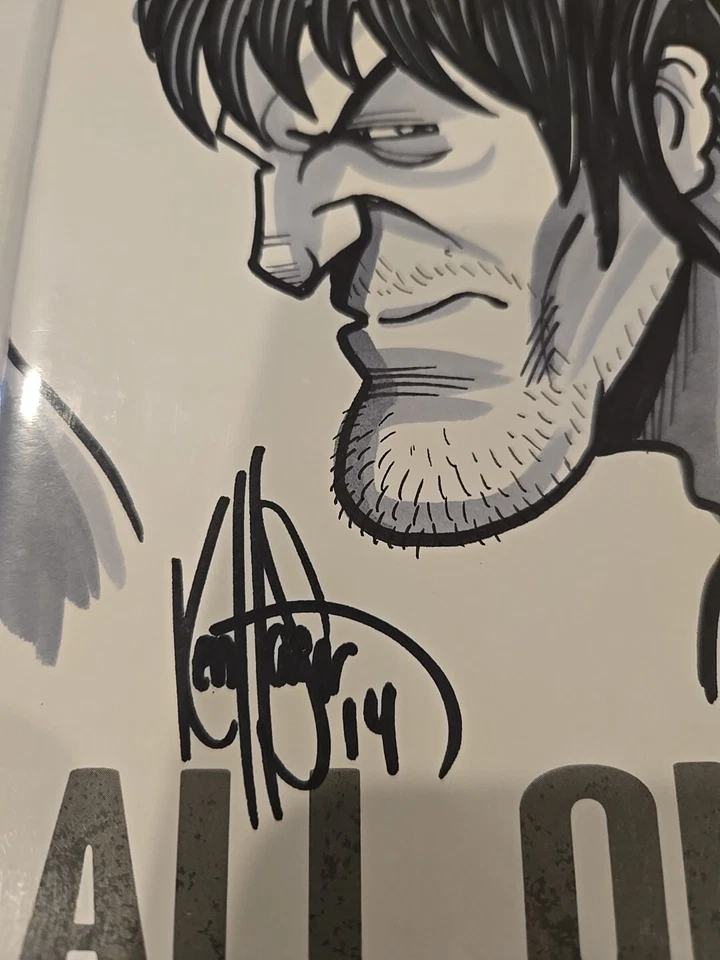 The Walking Dead 115 Daryl boceto/serie limitada firmada Ken Haeser con certificado de autenticidad casi nuevo Foto 2 de 4