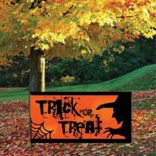 Halloween Banner - Trick or Treat Waterproof Vinyl Banner