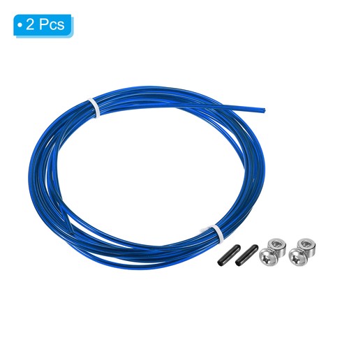 10Ft Schnellsprung Seil Ersatz Kabel 2stk 2.5mm Profi Springseil Stahl Draht #16 - Bild 3 von 6