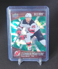 2023-24 Upper Deck Allure Hockey Timo Meier LM-4 Lumber Masters Green /249 