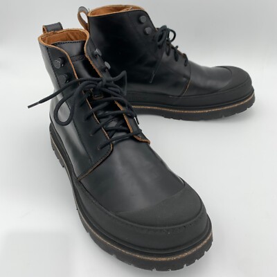 Birkenstock New w/ Box Prescott Lace Up Black Oiled Leather