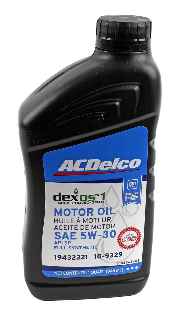 ACDelco 5W-30 dexos1 Gen3 Full Synthetic Genuine GM Motor Oil 7