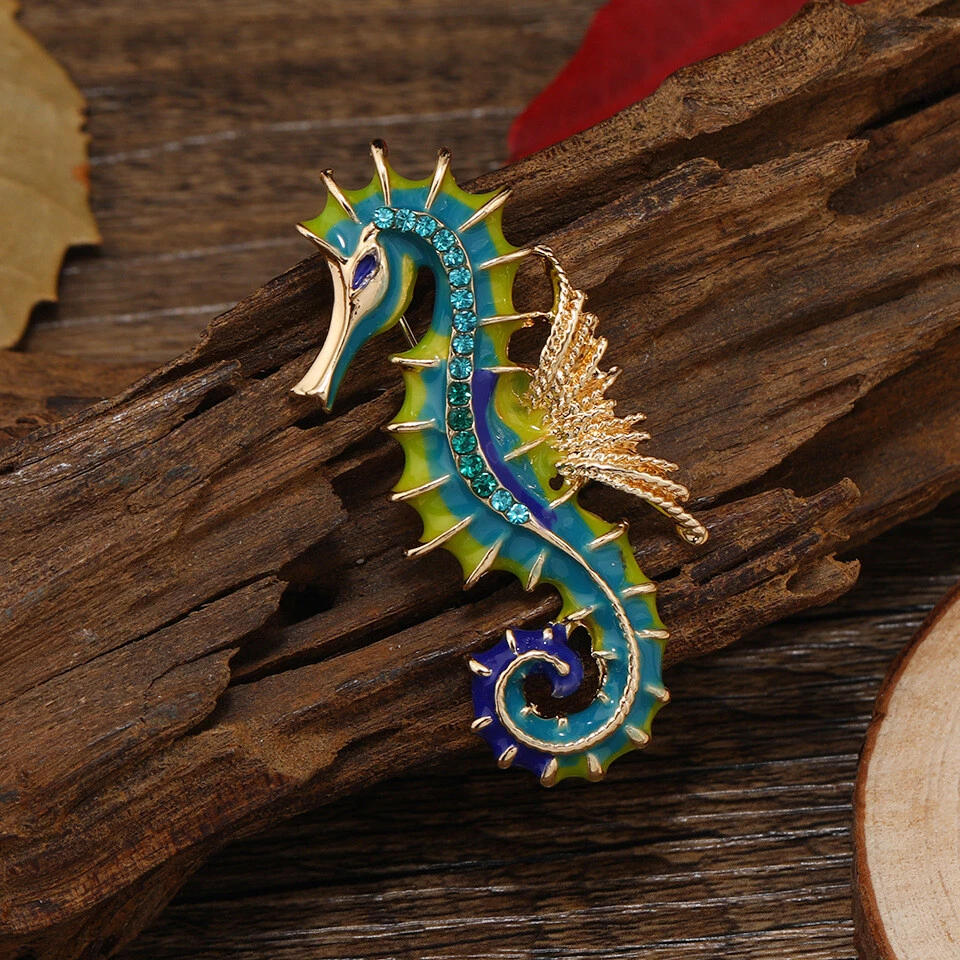 Seahorse brooch sale