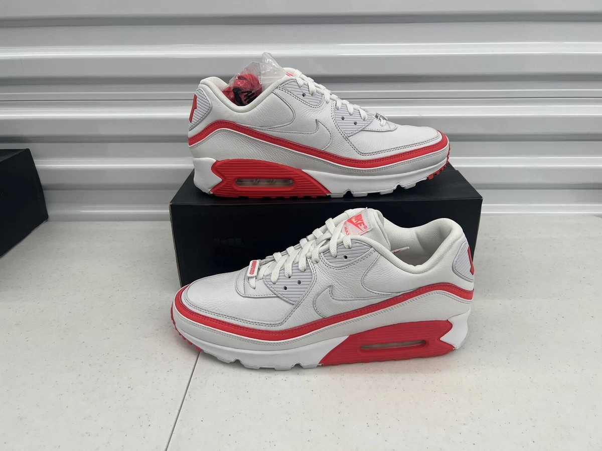 Nike Undefeated x Air Max 90 White Solar Red for Sale