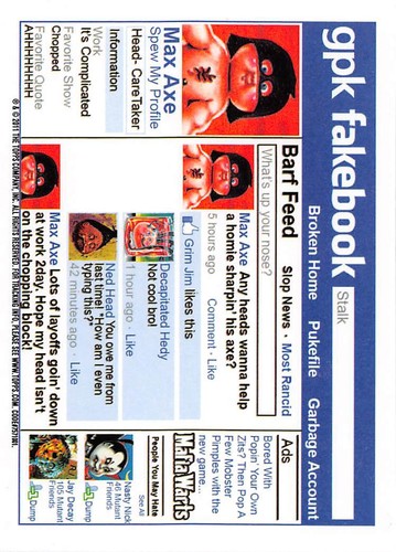 GARBAGE PAIL KIDS 2011 FLASHBACK SERIES 2 PICK-A-CARD YELLOW BASE STICKERS TOPPS - Picture 23 of 321