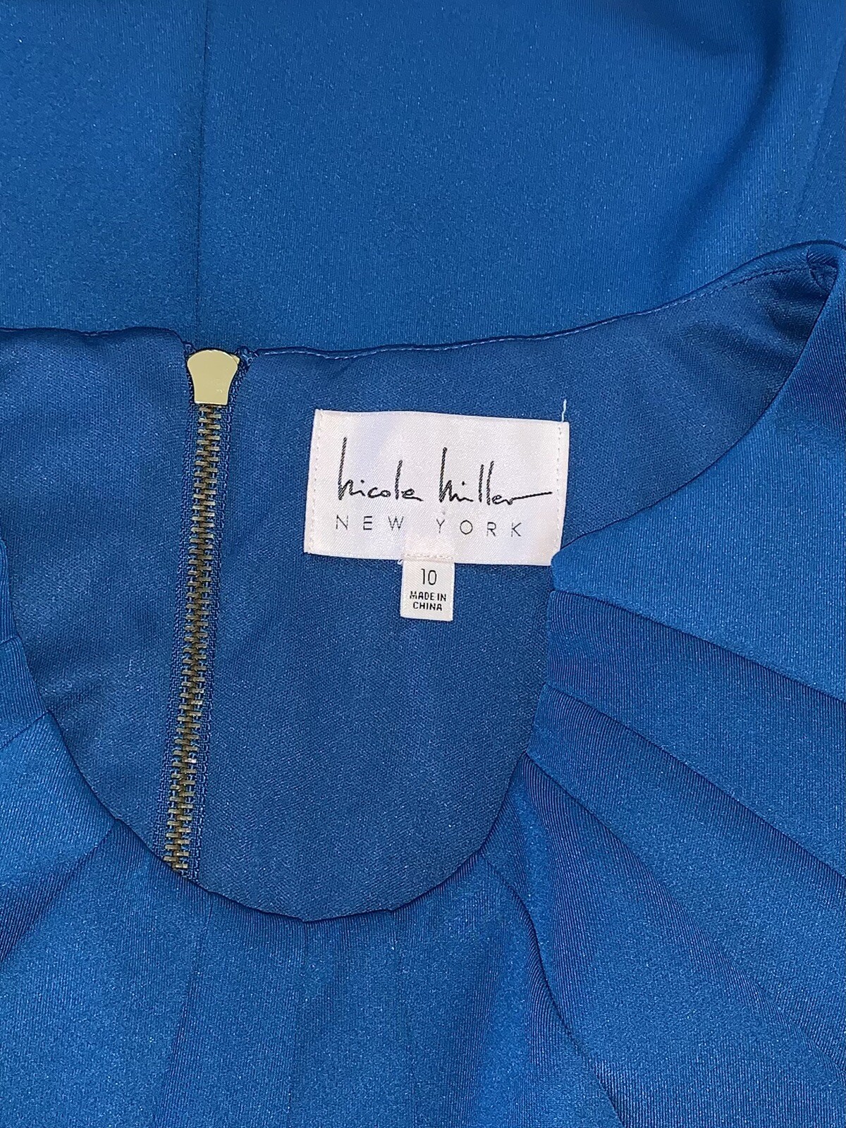 Nicole Miller Royal Blue Sleeveless Cocktail Dress Size 10 eBay