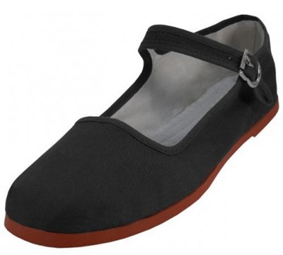 black mary jane flat shoes