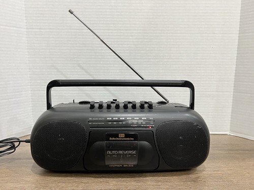 Ghetto-Blaster Schneider TRS6844 – Radio AM/FM Double Cassette, 2x16W, Vintage 1988