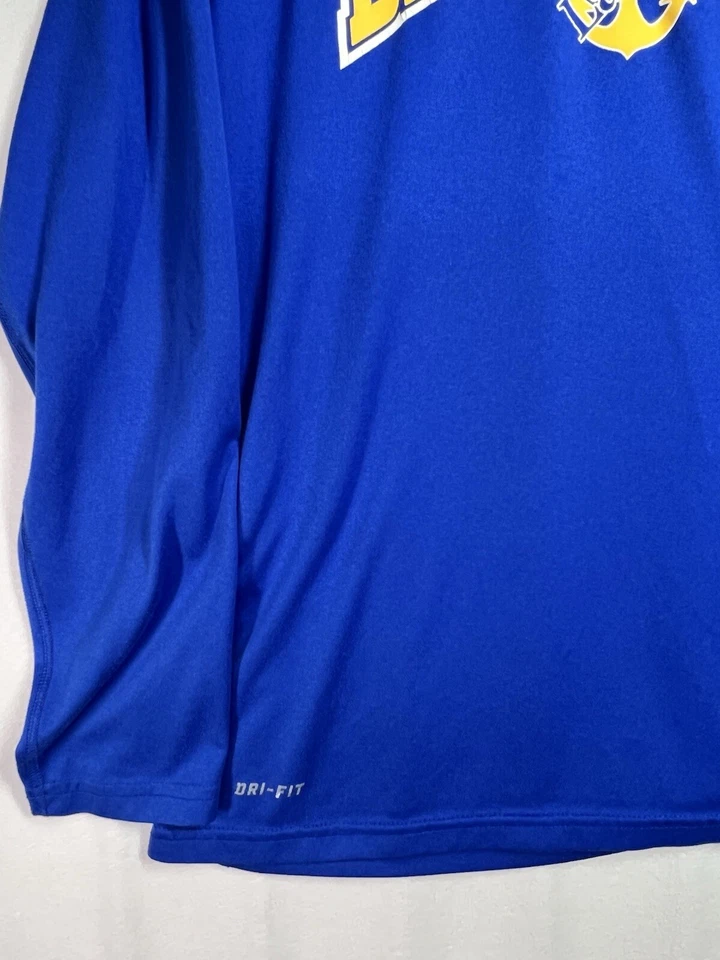 Nike Dri-Fit Legend Manga Larga Entrenamiento M Camisa Azul Para Hombre Lake Superior State Foto 2 de 4