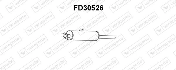 SILENCIEUX AVANT FORD TRANSIT CAMION PLATE-FORME/CHâSSIS 2.5 TD,2.5 DI - Photo 2/2