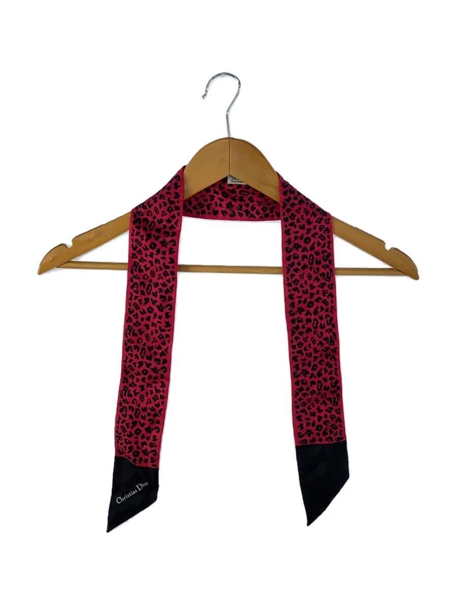 Foulards Christian Dior soie rouge animal femme Mitza occasion