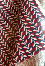 Kokka Laminated Cotton Linen Canvas Fabric Red - per metre