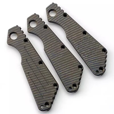 1PC Custom Made Titanium Alloy Handle Scale For Strider SMF New Version Knives
