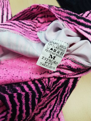 Legging Brésilien Estação Fit Violet/Rose Néon – Gym Yoga Course Taille M
