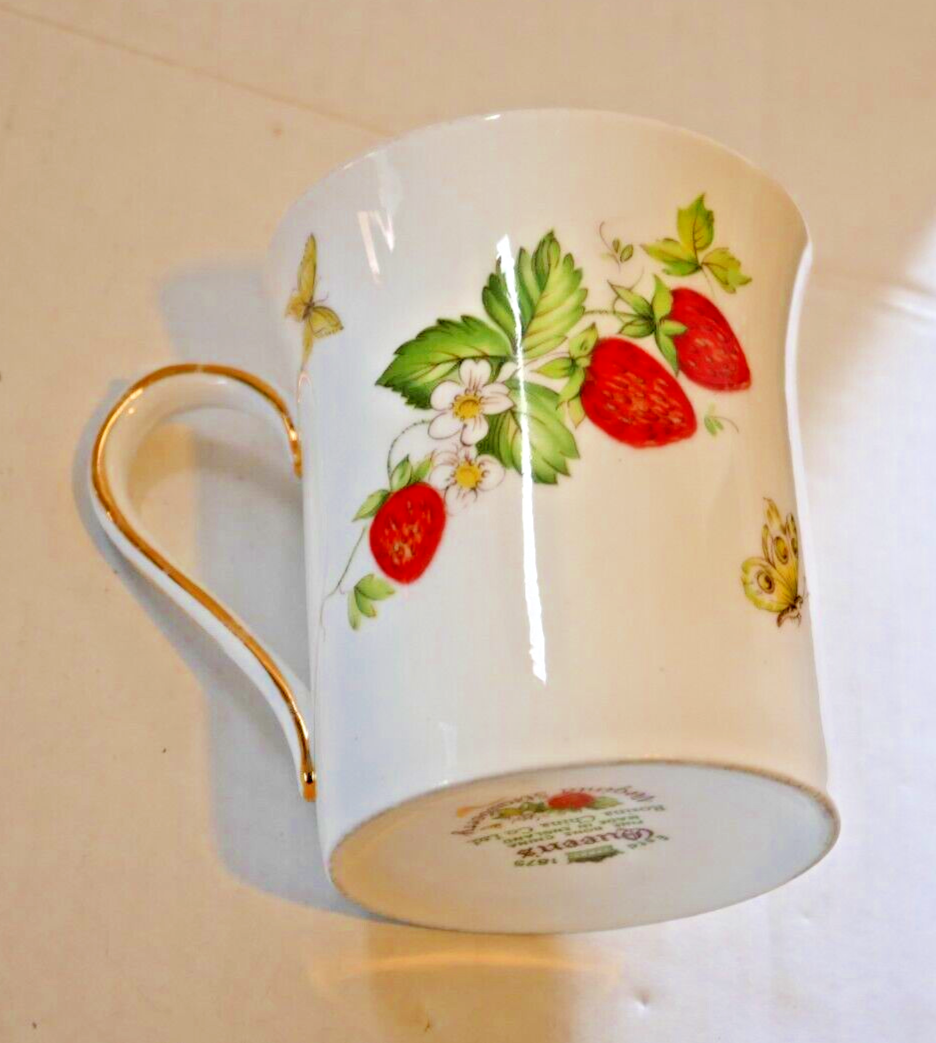 Rosina Queens Virginia Strawberry Fine Bone China Mugs (4) England eBay