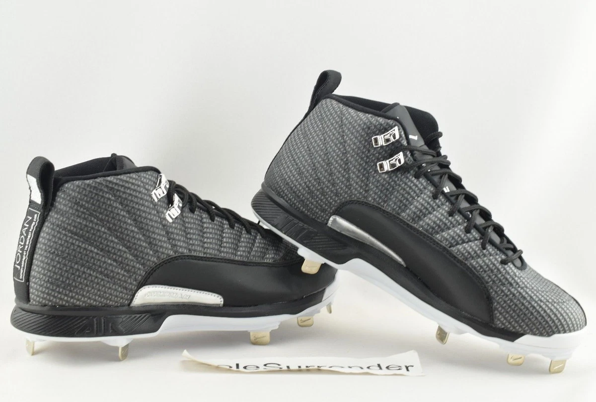 Jordan 12 shop baseball cleats metal