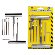 Tire Repair Kit with Plug 7PC Flat Tire Puncture Repair Tire Plug Kit Heavy Duty