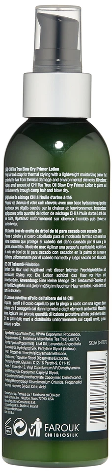 Loción imprimación en secado por soplado aceite de árbol de té CHI 6 FL oz Foto 2 de 2