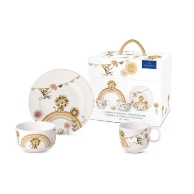VILLEROY BOCH Villeroy & Boch Kindergeschirr Boho Kids Roar like a Lion 3-teilig