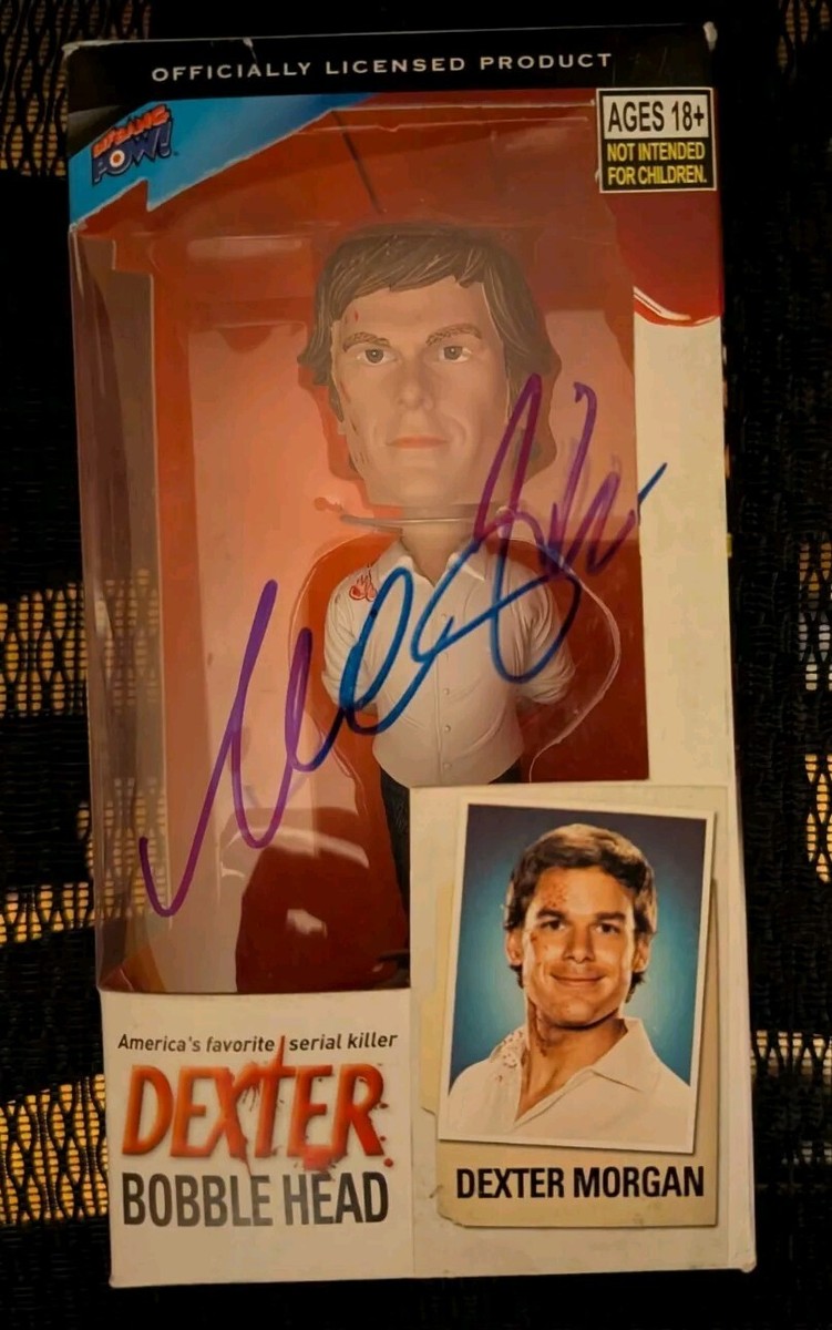 Michael C Hall signed Bif Bang Pow Showtime Dexter Morgan bloody