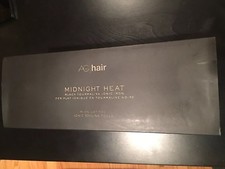 AG Hair Midnight Heat 1" Flat Iron Tourmaline Ionic Ceramic Dual Voltage