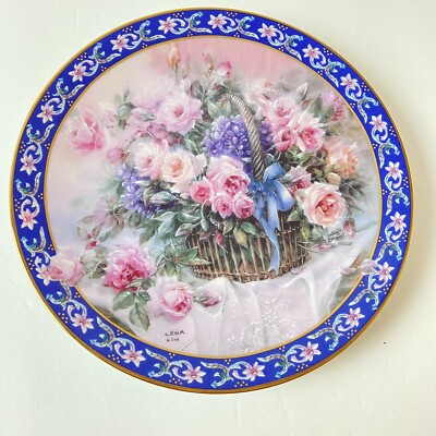W.J. George “Roses” Decorative Plate 1992 Fine China | eBay