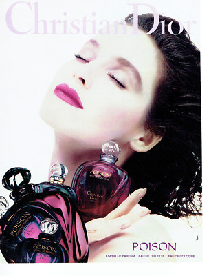 Werbung Advertising 078 1990 Eau de Cologne Parfum Poison by Dior