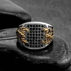 2Ct Round Cut Simulated Diamond Men's Charm Scorpion Ring 14K White Gold Plated