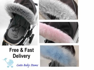grey fur for pram